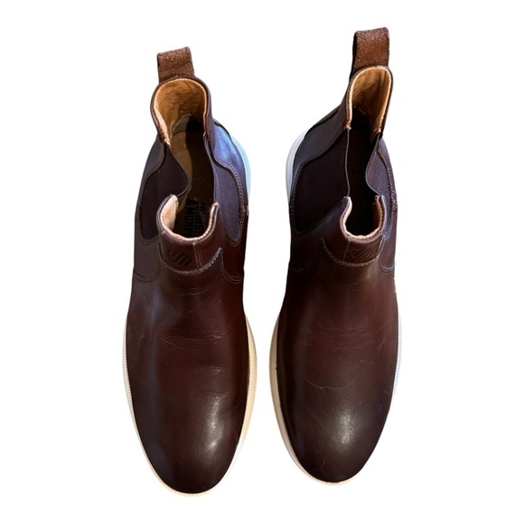 JOHNSTON & MURPHY Felder Chelsea Boot in Mahogany Full Grain NWOB
